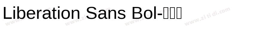 Liberation Sans Bol字体转换